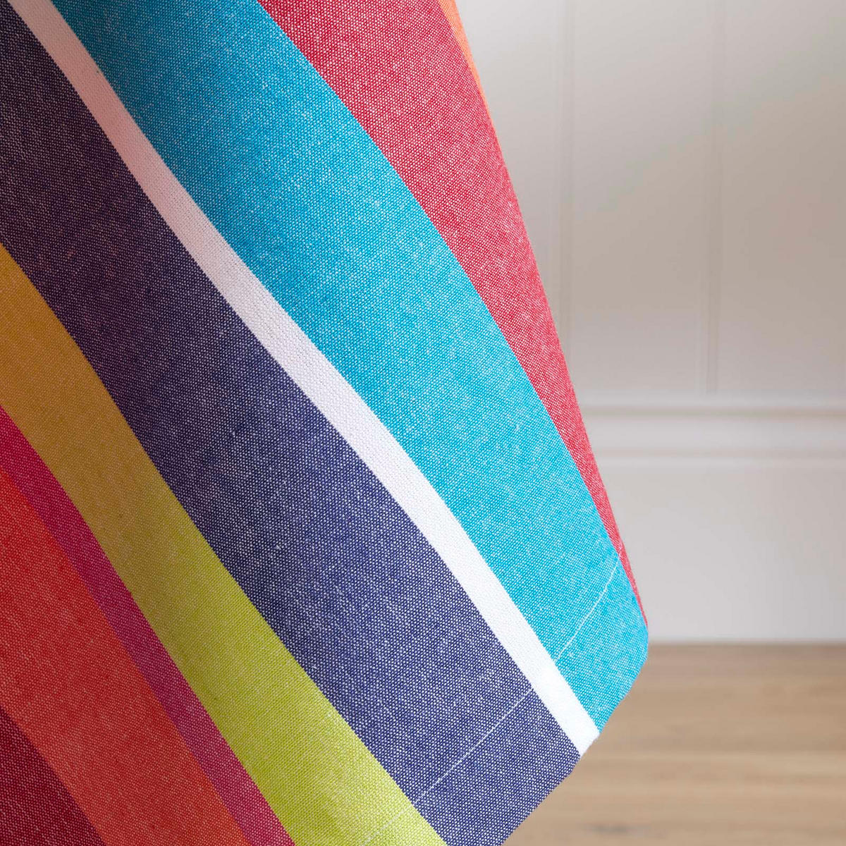TISCHDECKE bunt gestreift 137/228 cm, 100% Baumwolle - Multicolor, Textil (137/228cm) - Homescapes