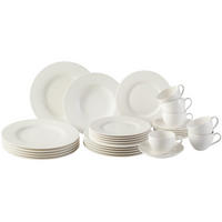 KOMBISERVICE Basic White weiß 30er Set - Weiß, Keramik (39/33/38cm) - vivo | Villeroy & Boch Group