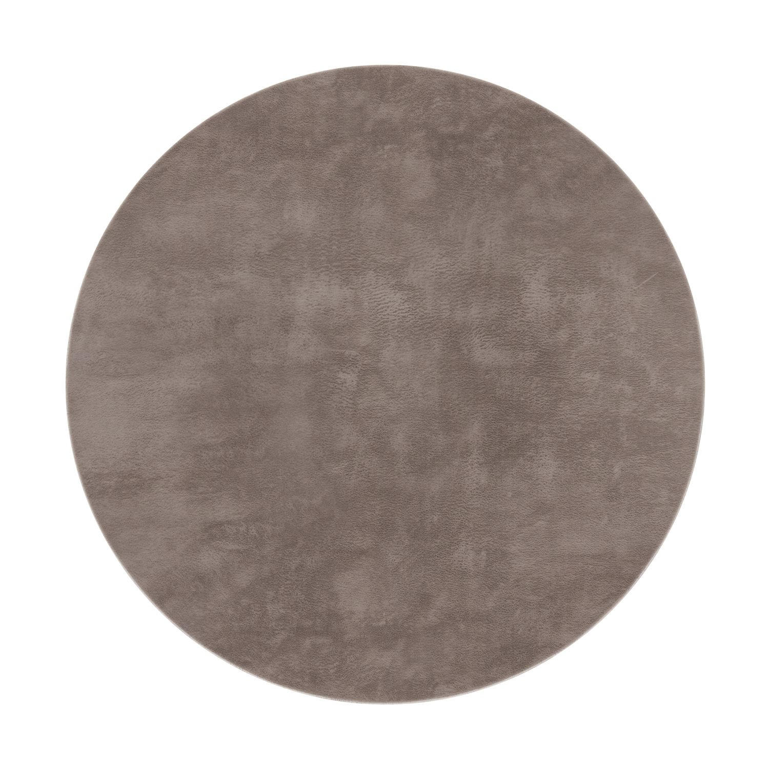 HOCHFLORTEPPICHE Taupe Ø 80 cm - Taupe, Kunststoff (80/80cm) - TT Home