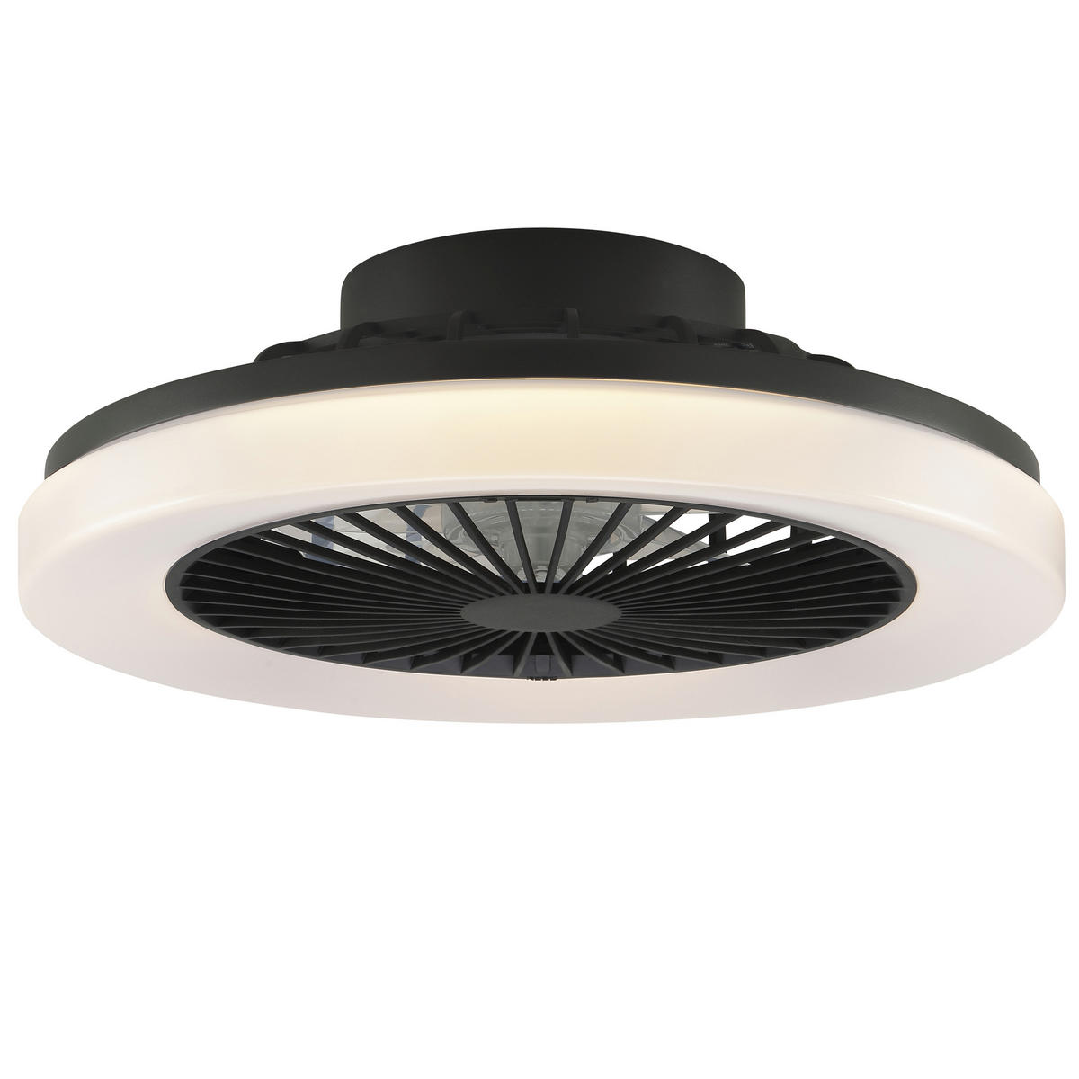 LED DECKENLEUCHTE Varelo Schwarz 42/42/13,8 cm - Schwarz, Kunststoff (42/42/13.8cm) - Brilliant