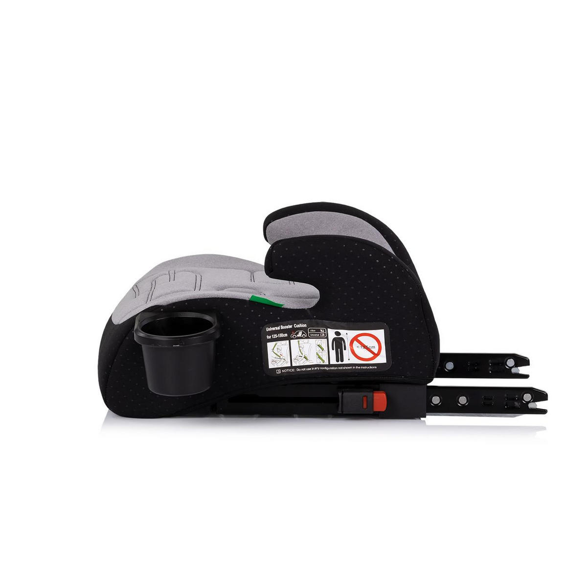 KINDERSITZERHÖHUNG Go Boost hellbraun i-Size Isofix (125-150cm) Getränkehalter - Braun, Kunststoff (42/22/38cm) - Chipolino