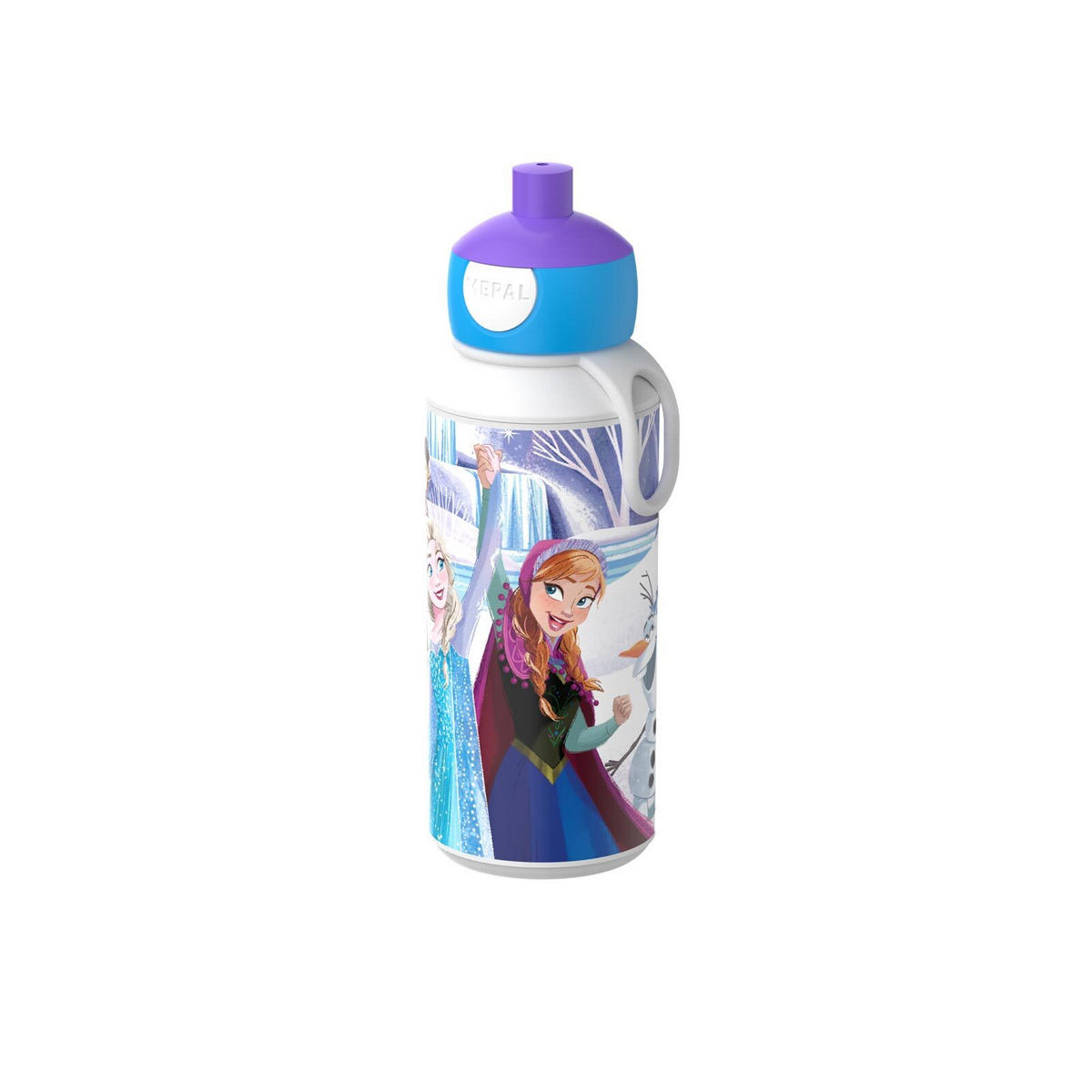 POP-UP TRINKFLASCHE Campus (2026) Frozen Friends 400 ml - Blau/Lila, Kunststoff (0.4L) - Mepal