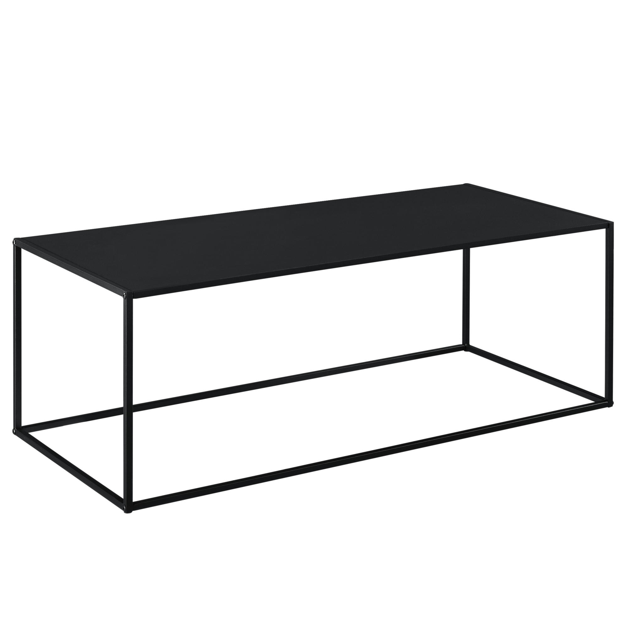 KONSOLENTISCH Montolivet - Schwarz, Metall (50/110/40cm) - [en.casa]