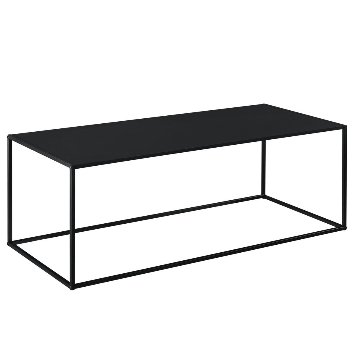 KONSOLENTISCH Montolivet - Schwarz, Metall (50/110/40cm) - [en.casa]