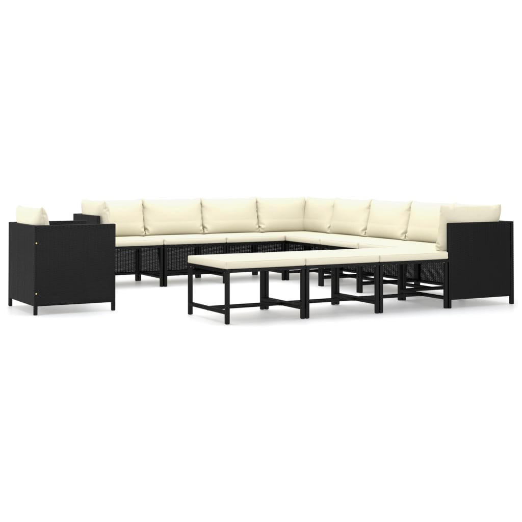 GARTENSET Relvas 12-teilig - Schwarz, Metall - Nettlife