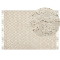 KURZFLOR-TEPPICH Aksaray 200/140 cm - Beige, Textil (140/200cm) - Beliani