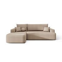 ECKSOFA mit Schlaffunktion FIGO Curio 15 Links - Beige, Textil (250/150cm) - Bedante