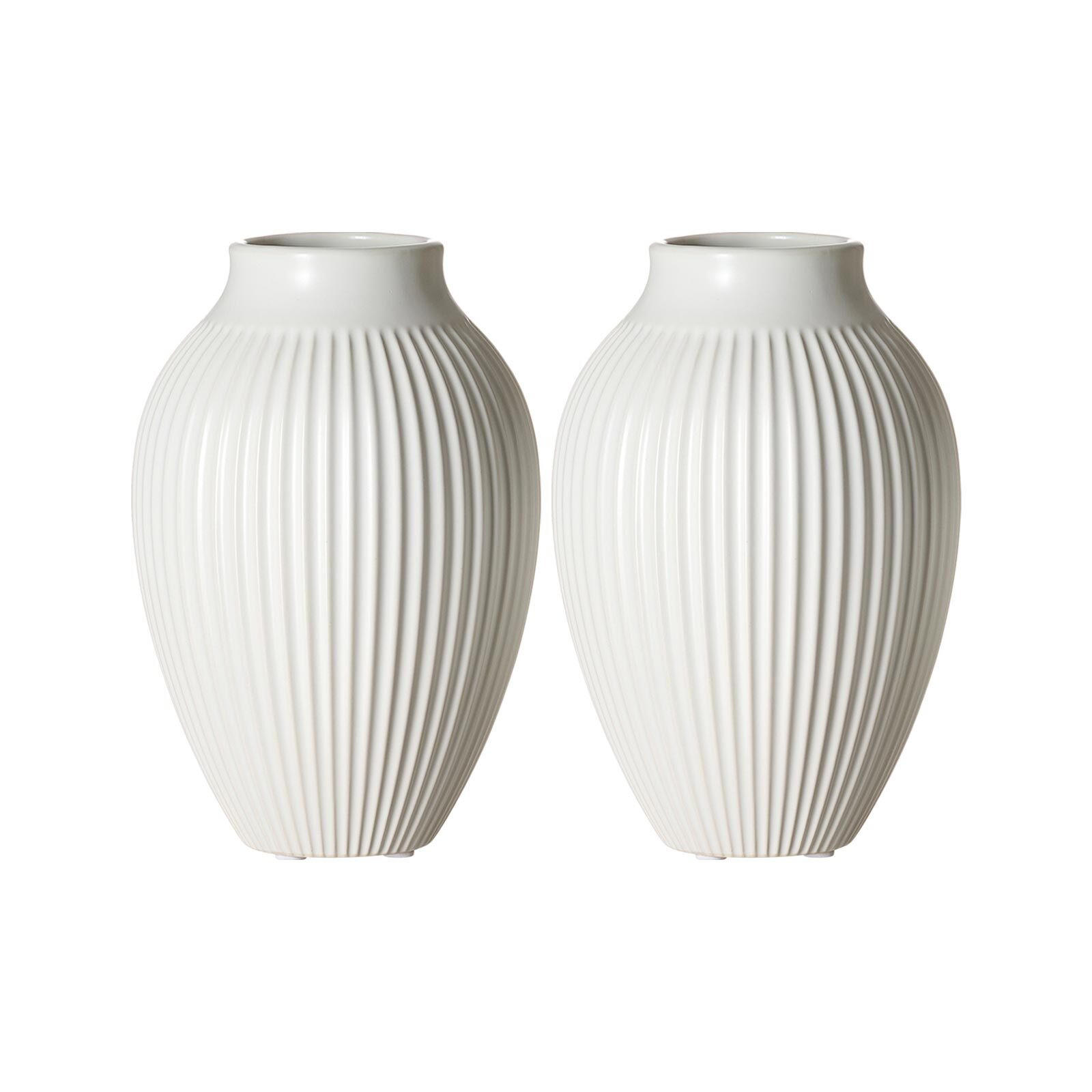 VASEN Alsta Weiß 19 cm 2er Set - Weiß, Keramik (19cm) - Ritzenhoff Breker