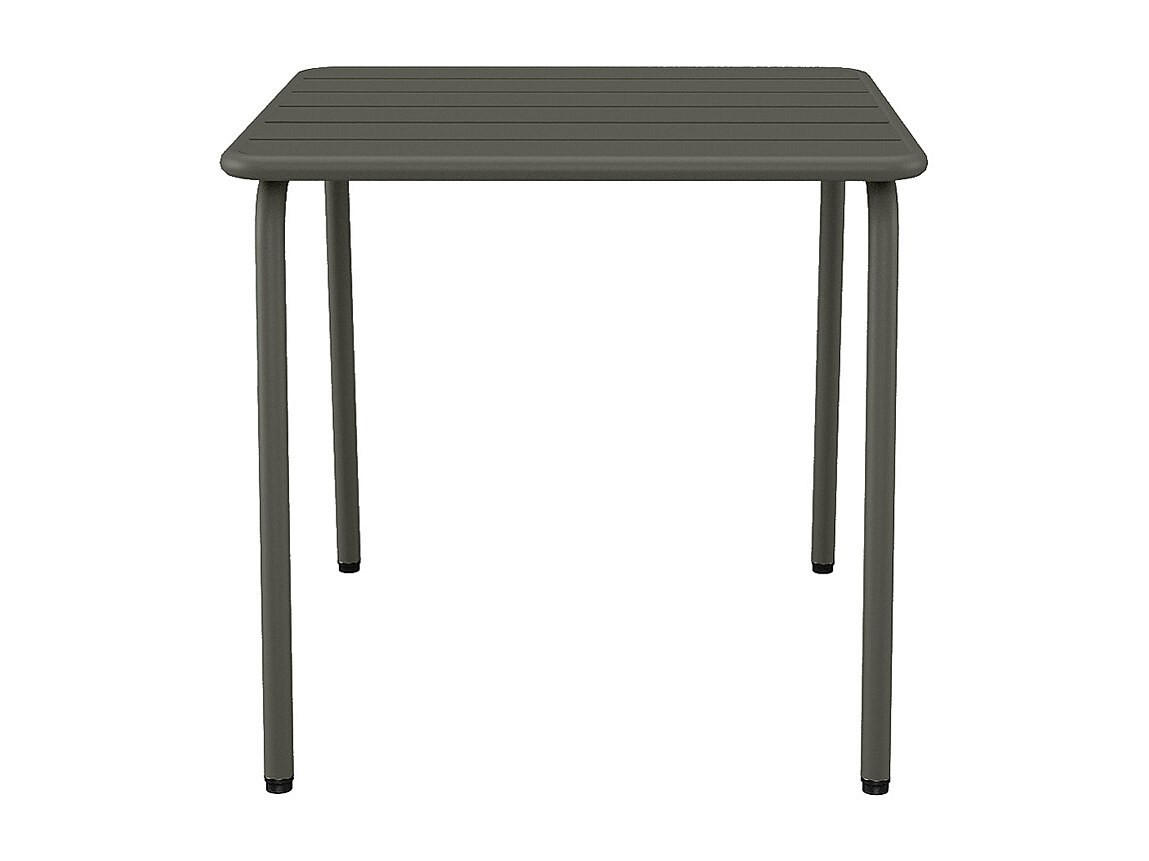 GARTENBEISTELLTISCH - 45 cmcm x 45 cmcm - Metall - Anthrazitgrau - MIRMANDE - Anthrazit, Metall (45/45/41.5cm) - Vente-Unique