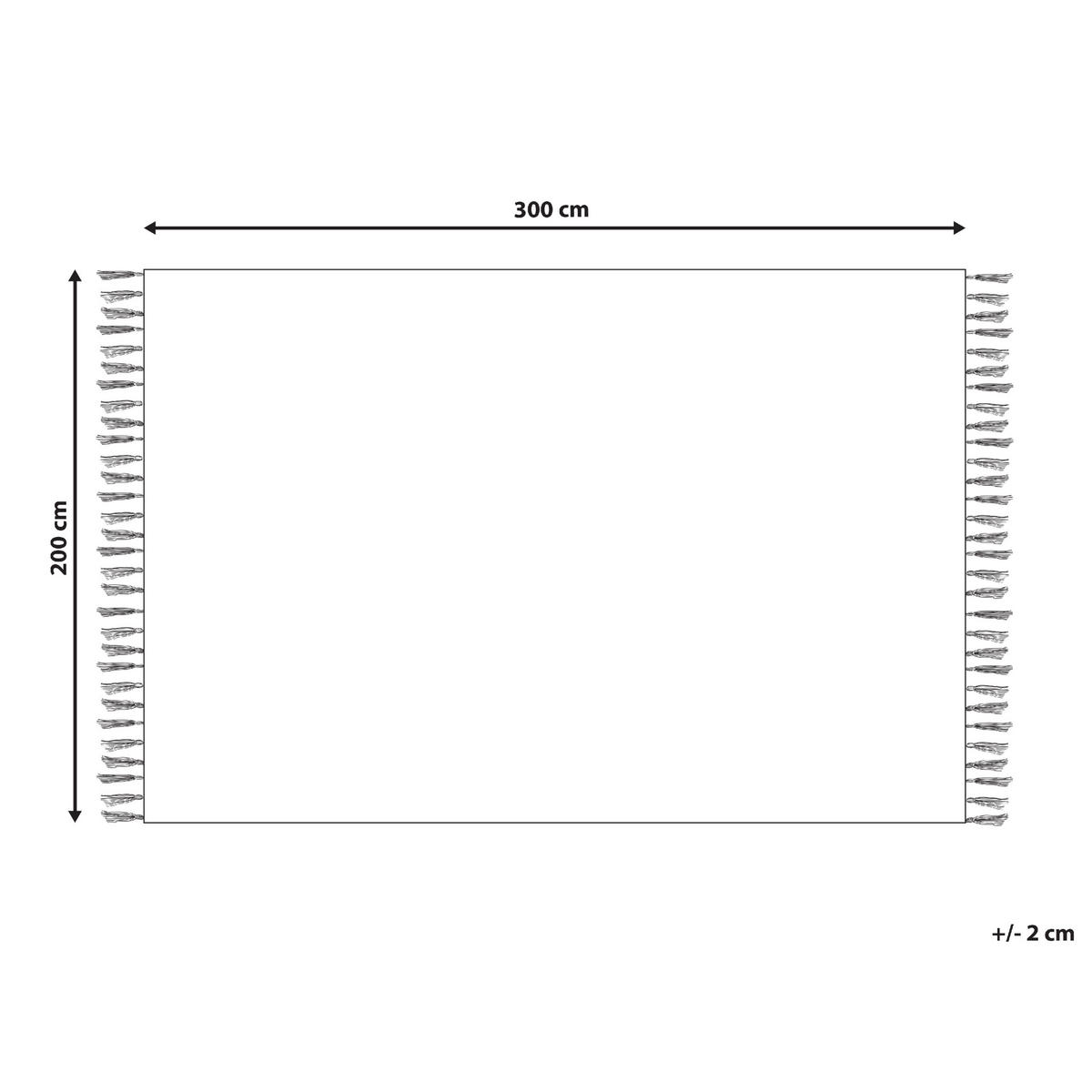 TEPPICH geflochten Beige 200/300 cm Handere - Beige, Naturmaterialien (200/300cm) - Beliani