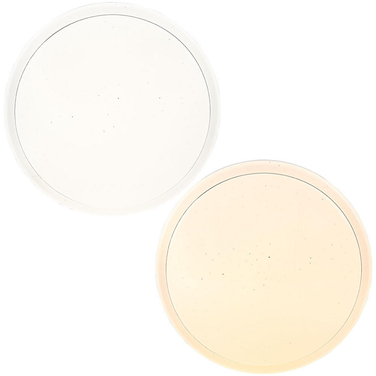 LED DECKENLEUCHTE Weiß Kunststoff - Weiß, Metall (28/28/8.5cm) - Briloner