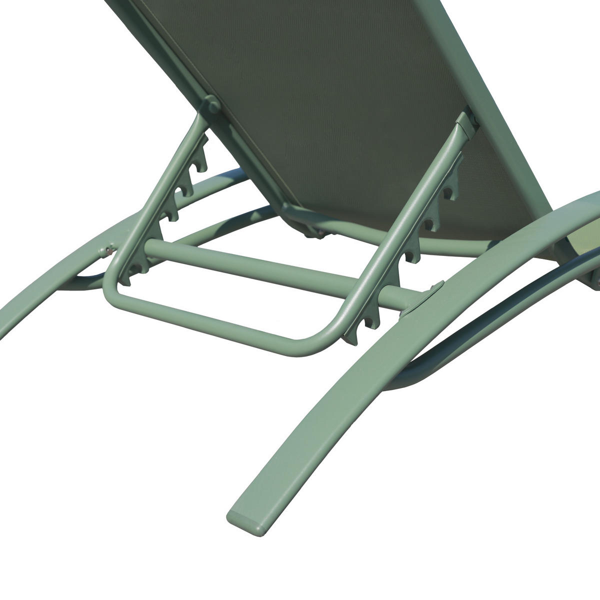 LIEGESTÜHLE Galapagos Salbeigrün und Salbeigrün 2er-Set - Grün, Metall (63/82/173.5cm) - Happy Garden