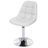 ESSZIMMERSTUHL 2er-Set 84x47x50cm Sitzhöhe 46cm Chrom Kunstleder Weiß - Weiß, Kunststoff (47/84/50cm) - CHEFGASTRO