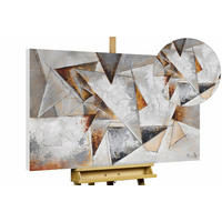 ACRYLBILD HANDGEMALT 120/80 cm - Braun/Grau, Holz/Textil (2.1/80cm) - KUNSTLOFT