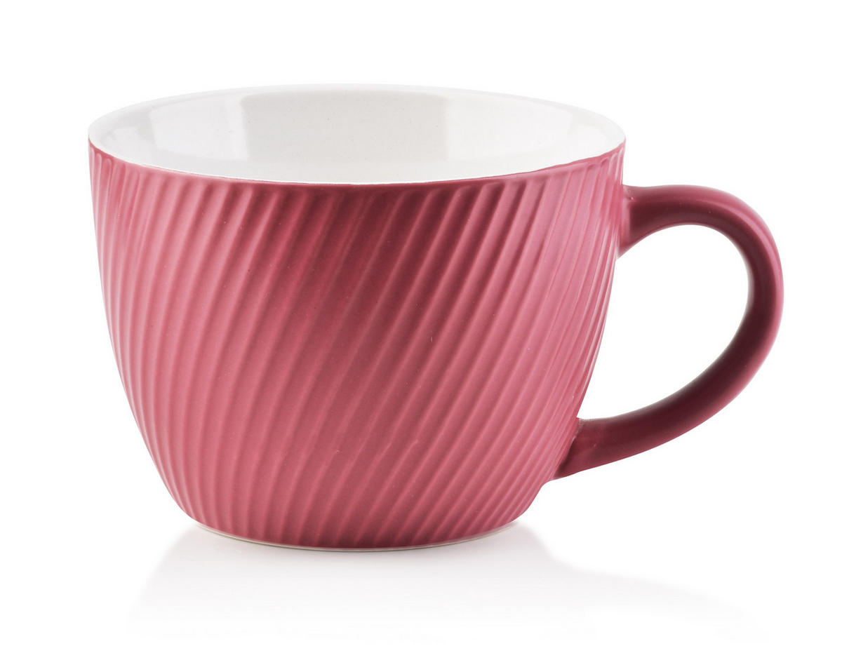 BECHER Sally Rosa 14.5/11/8 cm Keramik - Rosa, Keramik (0.48L) - Mondex