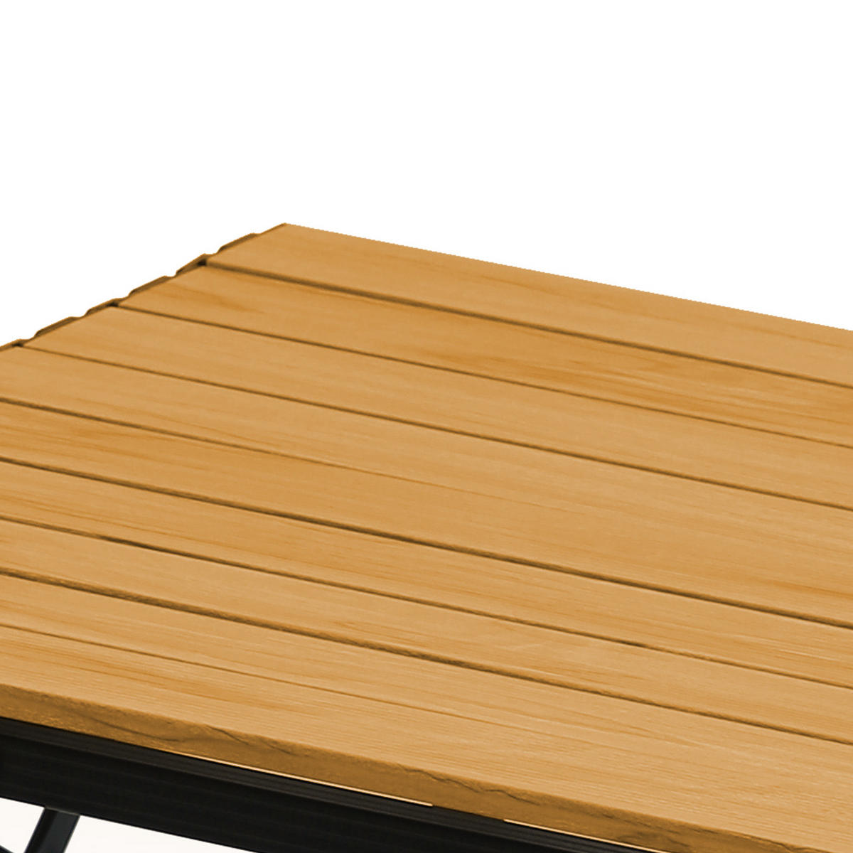 CAMPINGTISCH Höhenverstellbar Holzoptik - Naturfarben, Metall (51.5/90/68cm) - JAWINIO