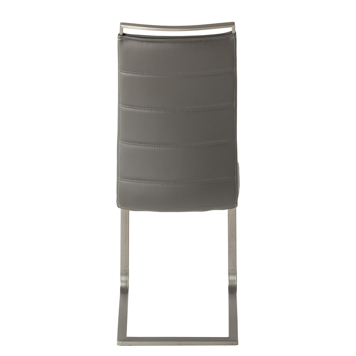 FREISCHWINGER-SET - Kunstleder - Grau, Kunststoff/Metall (42/102/56cm) - home24