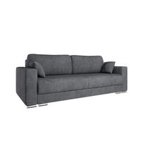 SCHLAFSOFA Calma mit Bettkasten 3-Sitzer modernen Stil, Dunkelgrau - Dunkelgrau, Holz (229/87/97cm) - Panda Möbel