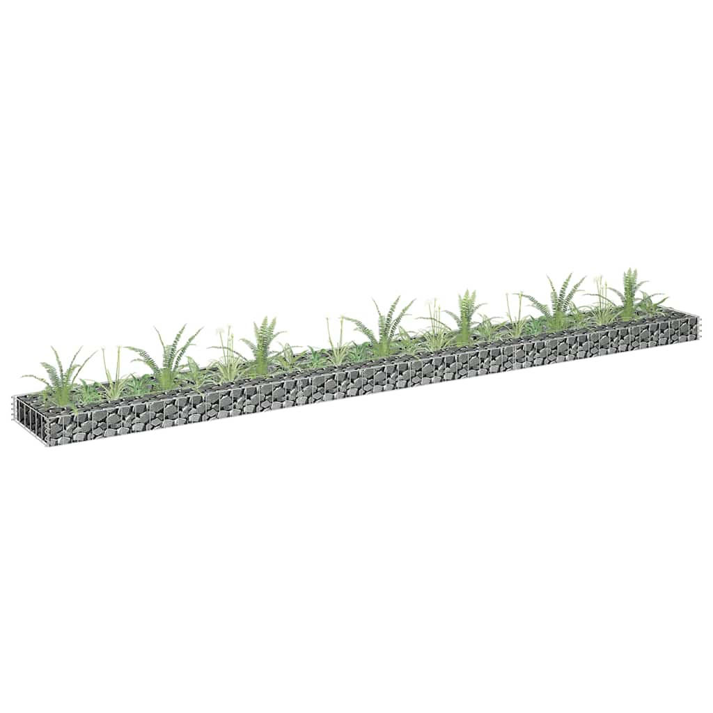 Deluke Gabionen Silber 270x10x30 cm