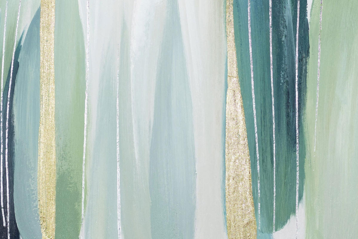 ÖLGEMÄLDE 60/60 cm - Grün, Holz/Textil (1.7/60cm) - KUNSTLOFT
