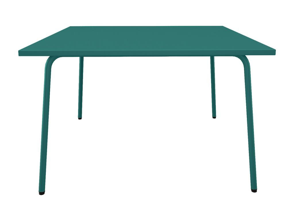 GARTENTISCH quadratisch - L. 120 cm - Metall - Blau - MIRMANDE von MYLIA - Blau, Metall (120/120/75cm) - Vente-Unique