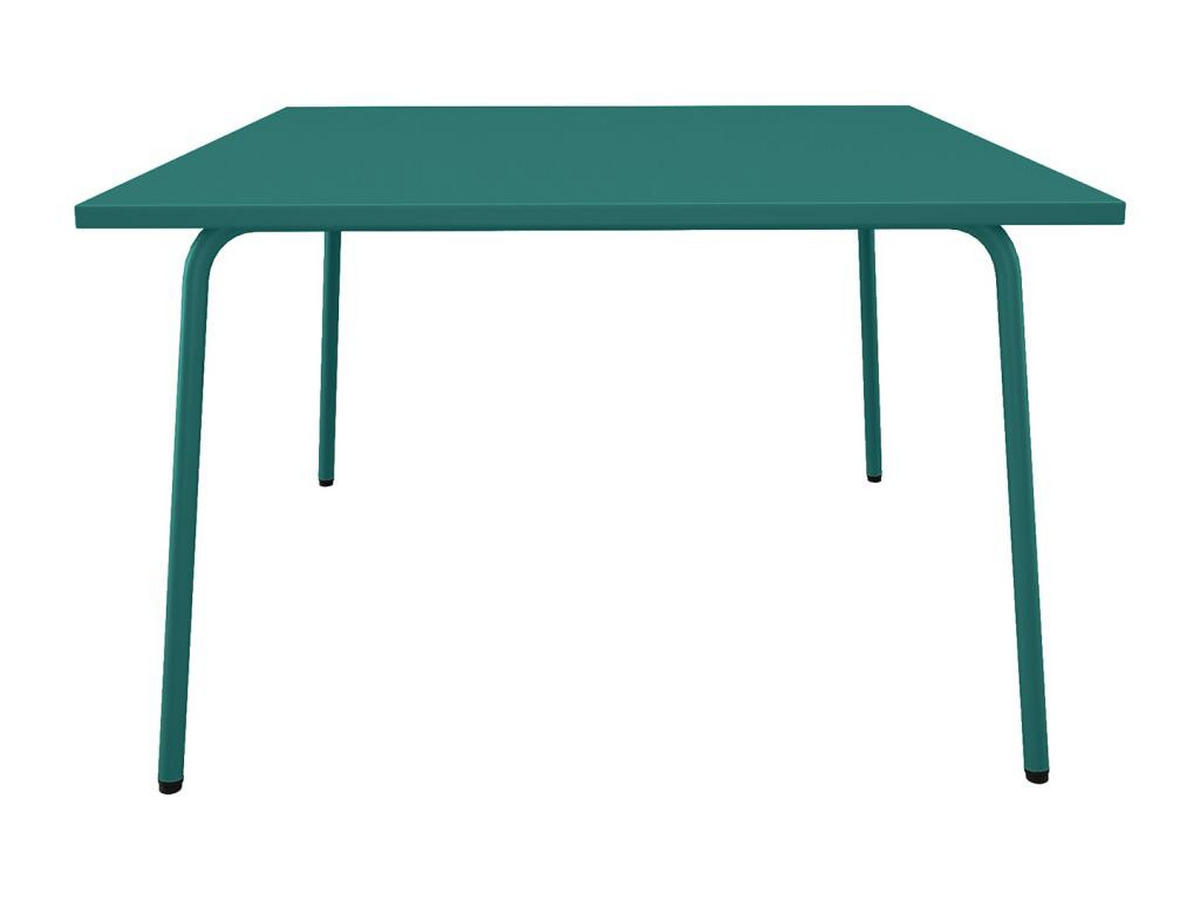GARTENTISCH quadratisch - L. 120 cm - Metall - Blau - MIRMANDE von MYLIA - Blau, Metall (120/120/75cm) - Vente-Unique