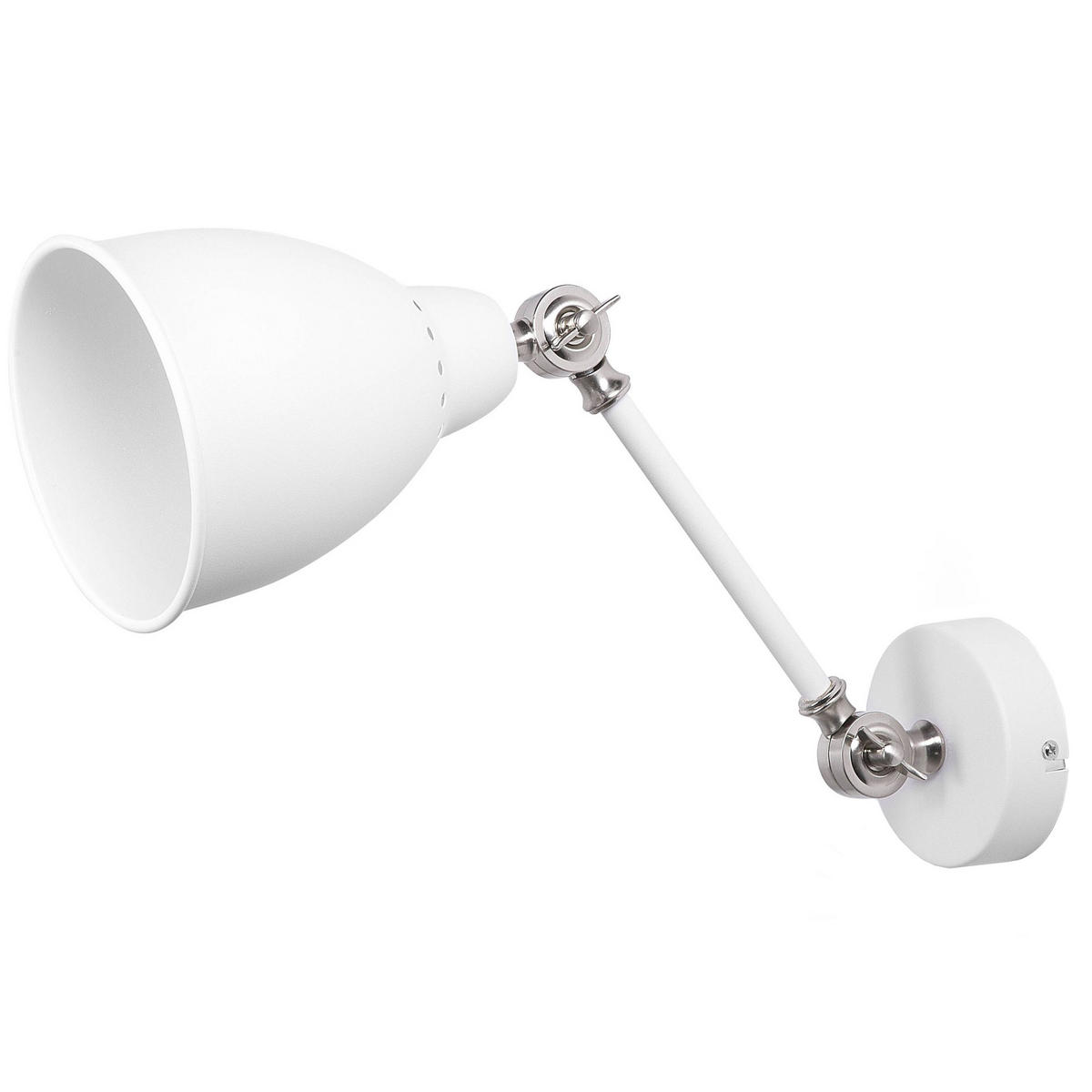 WANDLEUCHTE 2er-Set Mississippi 49/14/23 cm - Weiß, Metall (14/23/49cm) - Beliani