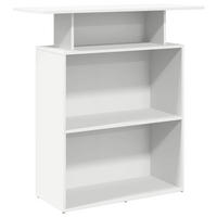 EMPFANGSTHEKE mit 3 Fächern 100/40/104 cm aus Holzwerkstoff Weiß - Weiß, Holz (40/100/104cm) - vidaXL