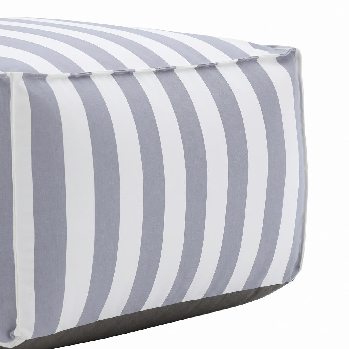 OUTDOOR Pouf Sitzsack SOFT für Garten & Terrasse, Grau - Grau, Textil (70/40/70cm) - Muffo