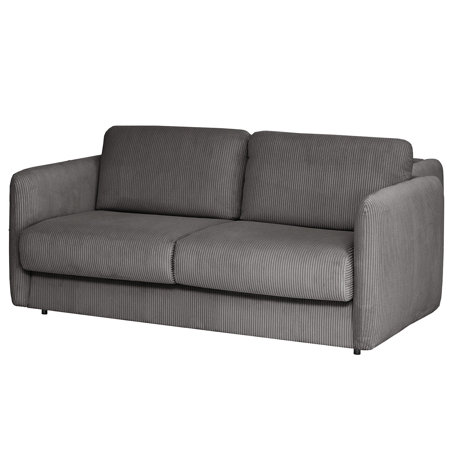 SCHLAFSOFA mit Matratze - Schwarz/Grau, Kunststoff/Textil (194/86/104cm) - home24
