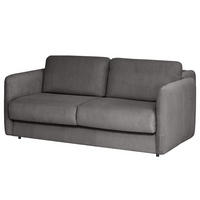 SCHLAFSOFA mit Matratze - Schwarz/Grau, Kunststoff/Textil (194/86/104cm) - home24