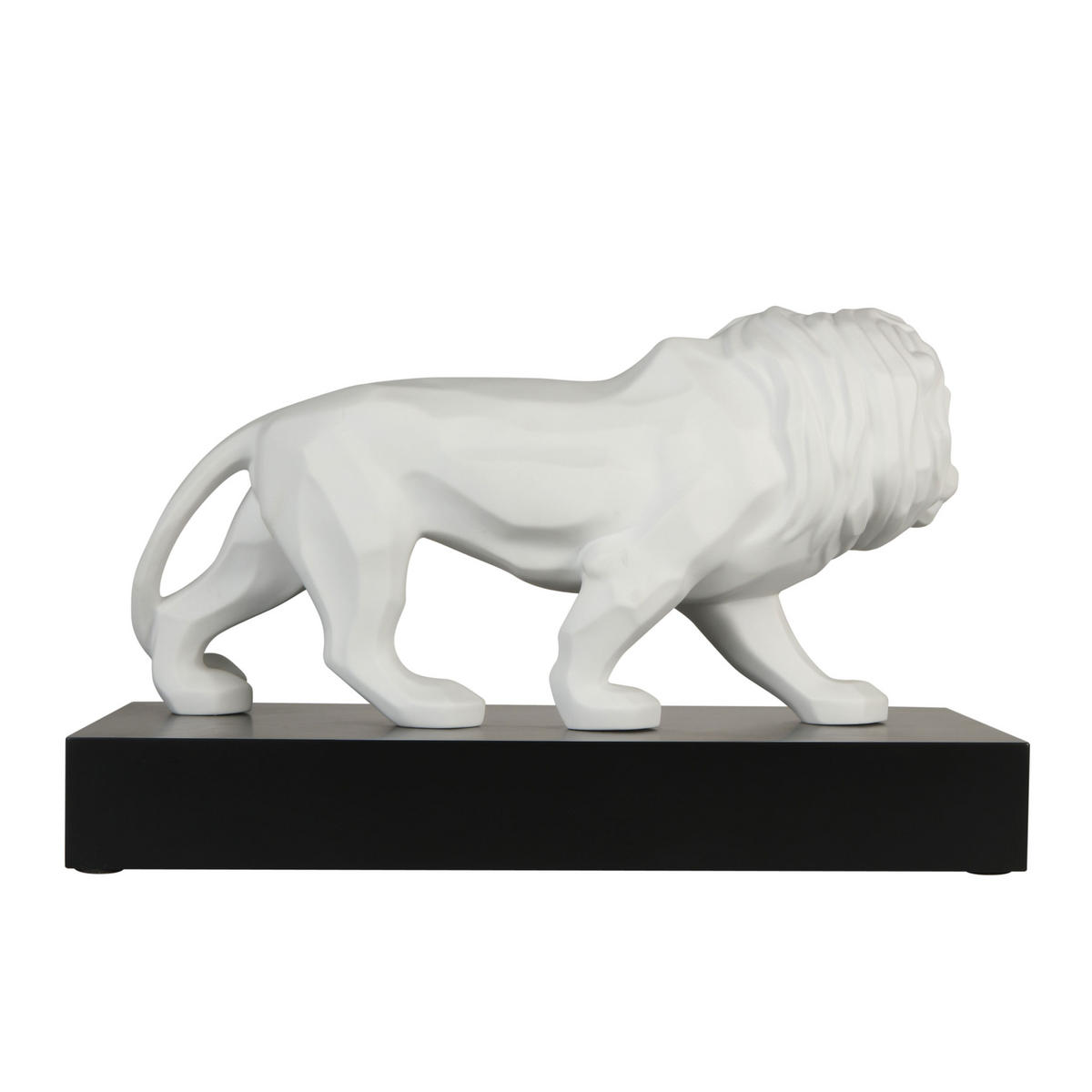 DEKOOBJEKT Studio 8 - Löwe, Biskuit-Porzellan, Antikweiß, 27 cm - Weiß, Keramik (18/27/43.5cm) - Goebel