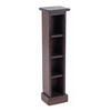 CD REGAL TOWER Mahagoni Massivholz, 4 Fächer 03 dunkelbraun - Dunkelbraun, Holz (16/76/15cm) - DESIGN DELIGHTS