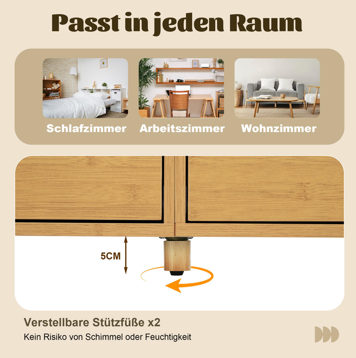 KOMMODEN-SIDEBOARD 160/40/75 cm mit 6 Schubladen & offenen Fächern in Eiche - Naturfarben, Holzwerkstoff (160/75/40cm) - BEAOK