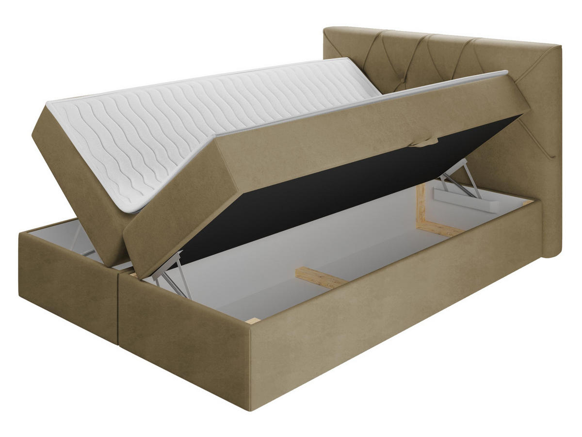 BOXBETT Crystal - Rosa, Holz (120/200cm) - MIRJAN24