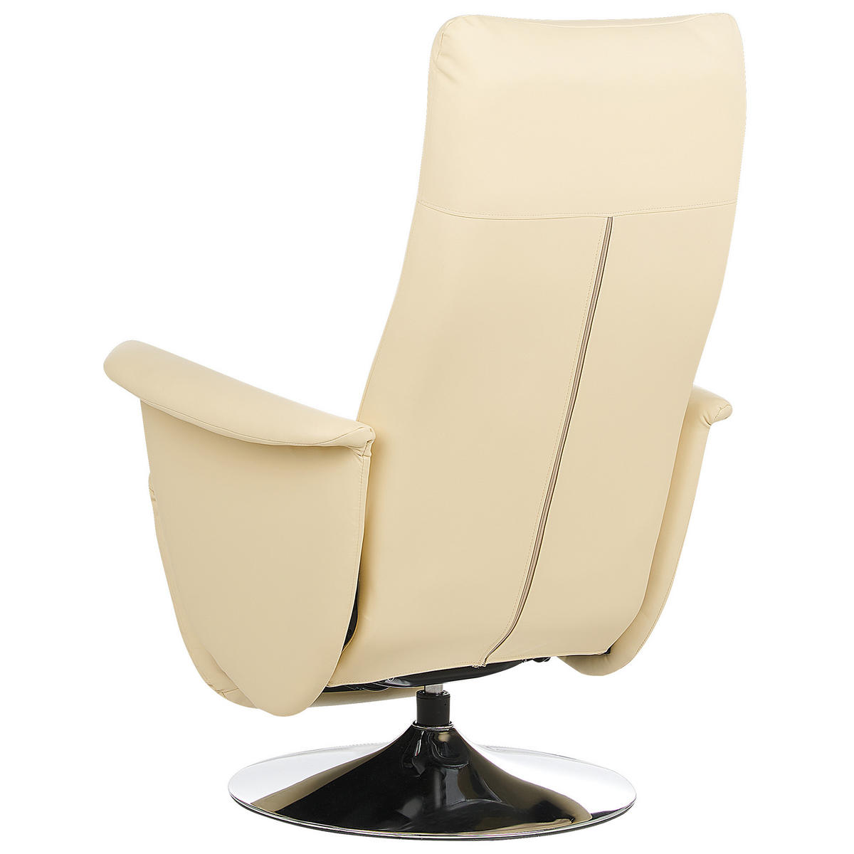 RELAXSESSEL Kunstleder Creme elektrisch verstellbar Prime - Beige, Kunststoff (82/113/80cm) - Beliani