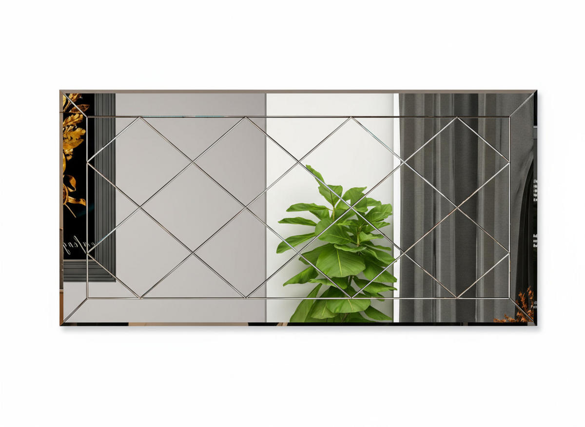 WANDSPIEGEL 120x60cm Transparent rechteckig Dekospiegel - Transparent, Glas (120/60/2cm) - Ibonto