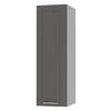 KÜCHENHÄNGESCHRANK Kvantum W4/20 Graphit Matt / Grau Matt 20 / 32,5 / 96cm - Graphitfarben/Grau, Holz/Holzwerkstoff (20/96/32.5cm) - Feldmann-Wohnen