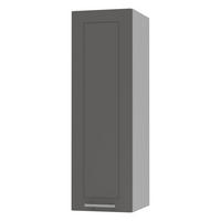 KÜCHENHÄNGESCHRANK Kvantum W4/30 Graphit Matt / Grau Matt 30 / 32,5 / 96cm - Graphitfarben/Grau, Holz/Holzwerkstoff (30/96/32.5cm) - Feldmann-Wohnen