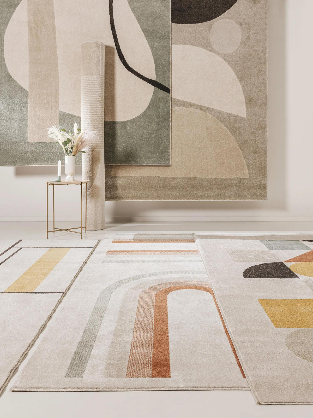 TEPPICH Ida Cream/Anthrazit 160x230 cm - Creme, Textil (160/230cm) - benuta Pop