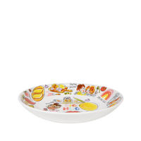 TIEFER TELLER Dicke Umarmung in Bunt - 23cm - Multicolor, Keramik (24/24/4.3cm) - Blond Amsterdam