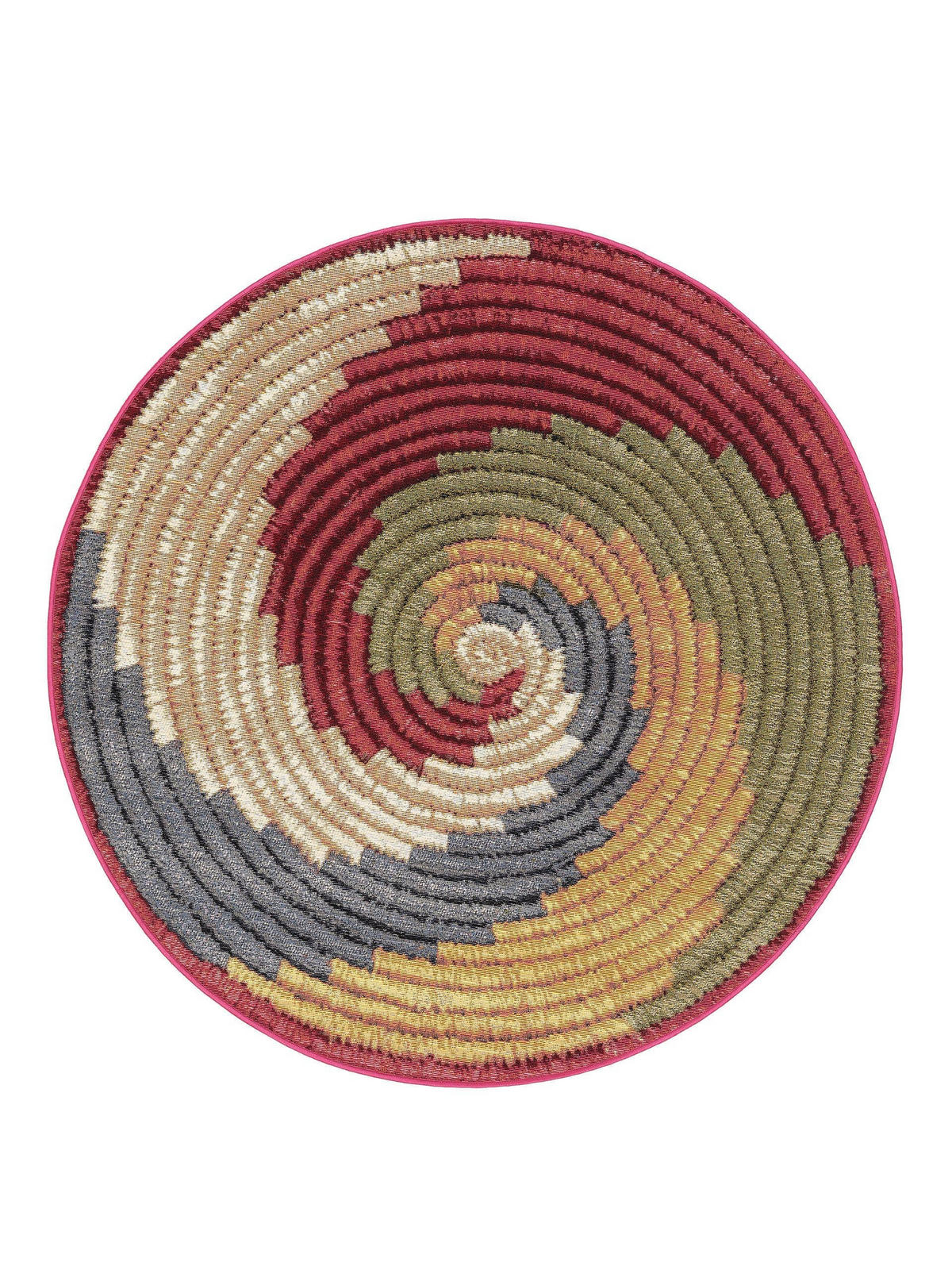 OUTDOORTEPPICH rund Kenya Multicolor ø 160 cm rund - Multicolor, Textil (160/160cm) - benuta Nest