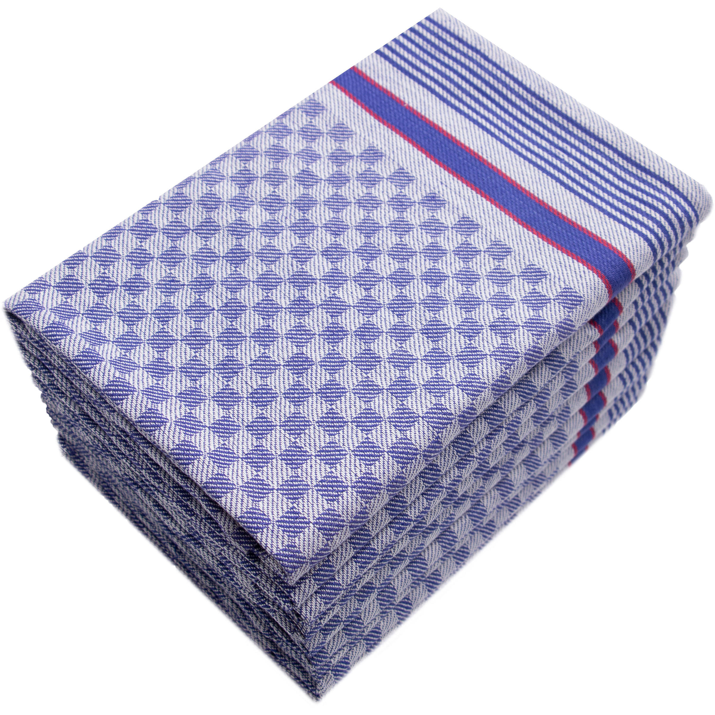 GESCHIRRTÜCHER, 10er-Set, 50x100 cm, 100% Baumwolle, Blau - Blau, Textil (50/100cm) - Zollner