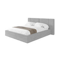 POLSTERBETT mit Bettkasten und Lattenrost, Boxbett ohne Matratze - RIVO 180x200 Grau - Hellgrau, Holzwerkstoff/Textil (180/200cm) - ALTDECOR
