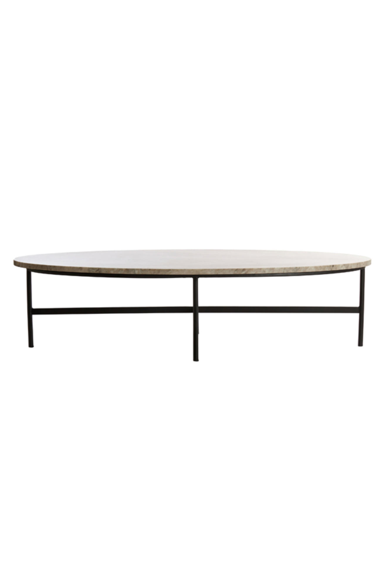 Light & Living Couchtisch Schwarz 65x35x140 cm