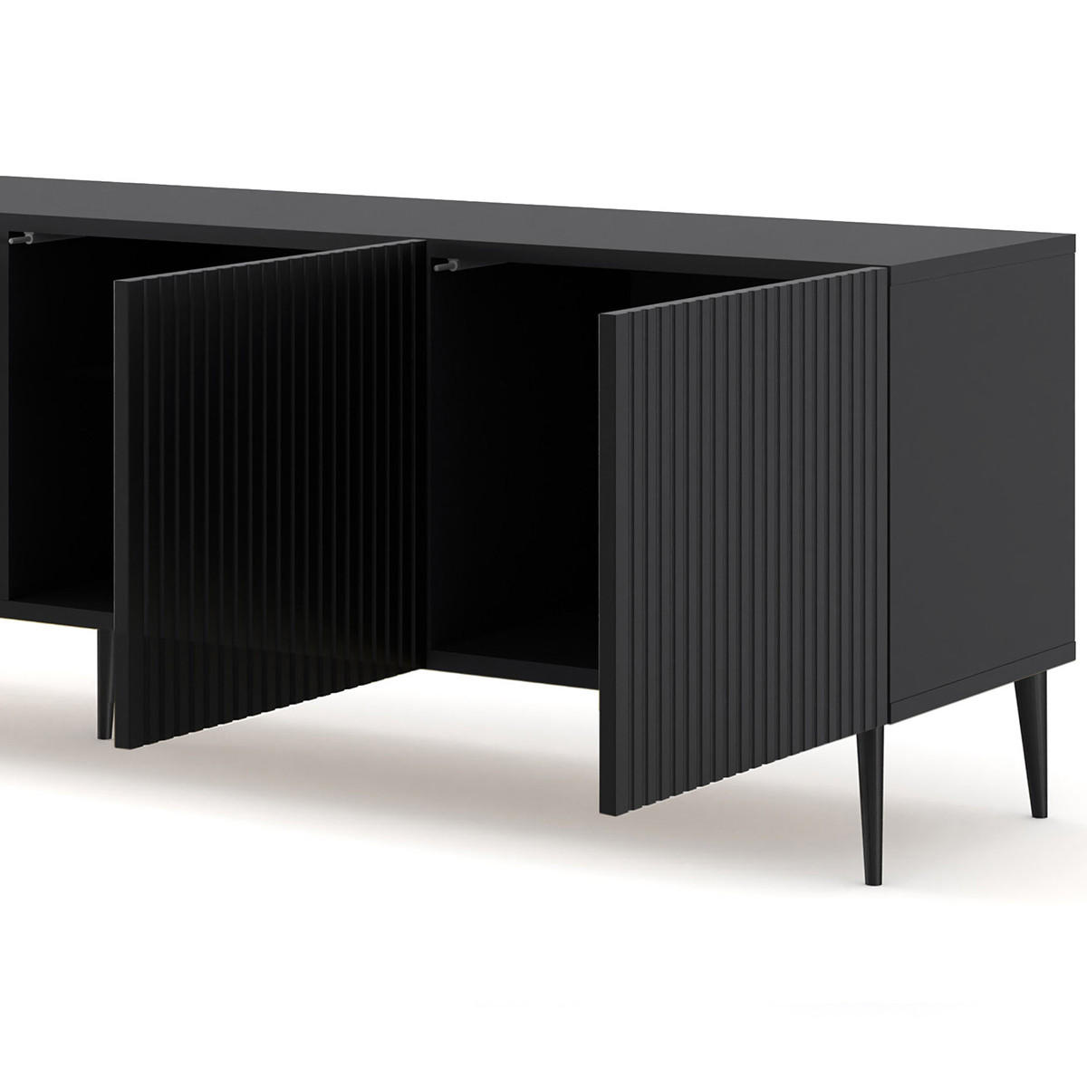 TV-MÖBEL Philaé Schwarz - Schwarz, Holzwerkstoff (200/56/42cm) - Petits-meubles