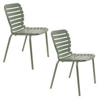 GARTENSTUHL Vondel Grün - 2 er Set - Grün, Metall (55.1/82.8/58.2cm) - Zuiver