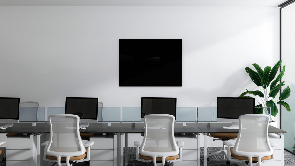 GLASBOARD - Schwarz 80x60cm - Schwarz, Glas (80/60/0.7cm) - ALLboards