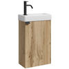 GÄSTE-WC-MÖBELSET Apollo 2 Teile Eiche - 40 x 22 x 68 cm - Eichefarben, Holz (40/68/22cm) - Badplaats