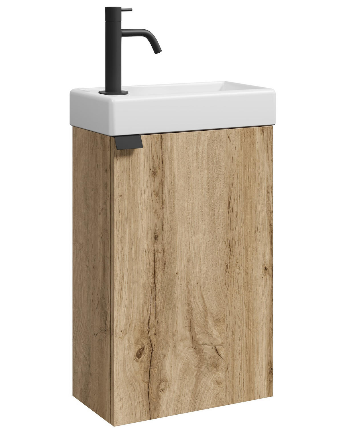 GÄSTE-WC-MÖBELSET Apollo 2 Teile Eiche - 40 x 22 x 68 cm - Eichefarben, Holz (40/68/22cm) - Badplaats